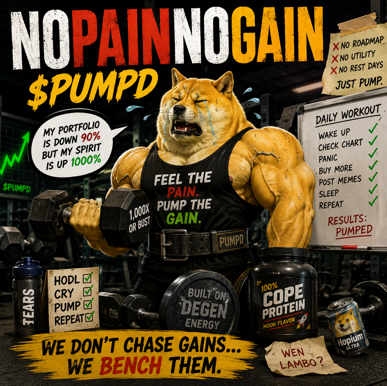 Official NoPainNoGain PUMPD coin artwork